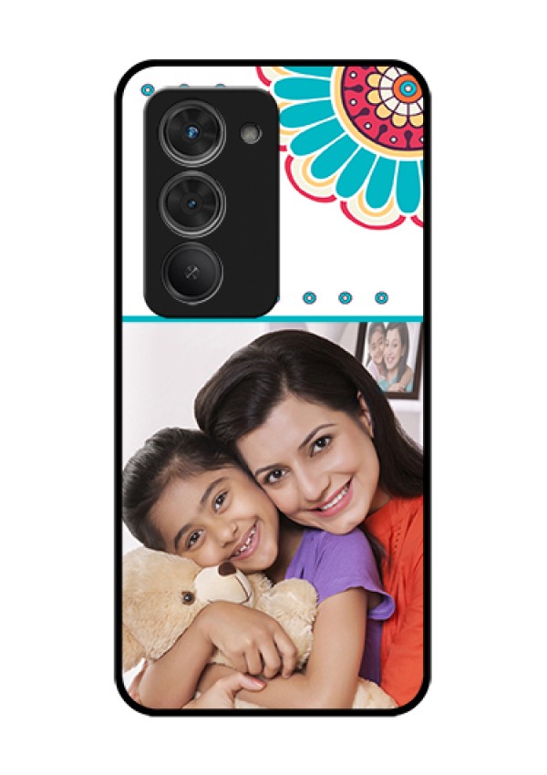 Redmi 15 5G Custom Glass Phone Case - Flower Design