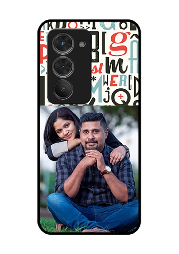 Redmi 15 5G Custom Glass Phone Case - Alphabet Design