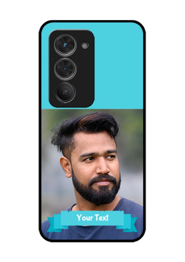 Redmi 15 5G Custom Glass Phone Case - Blue Color Design