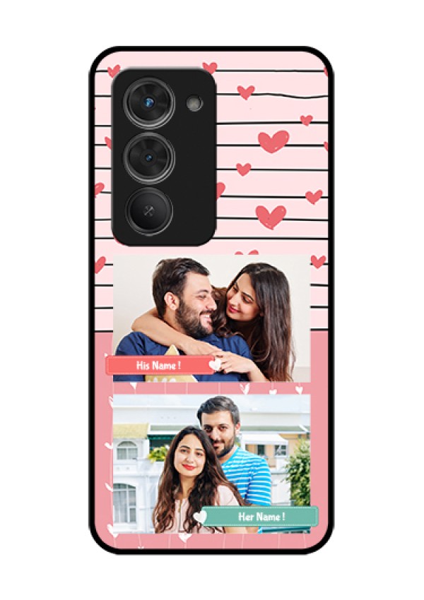 Redmi 15 5G Custom Glass Phone Case - Photo With Heart Design