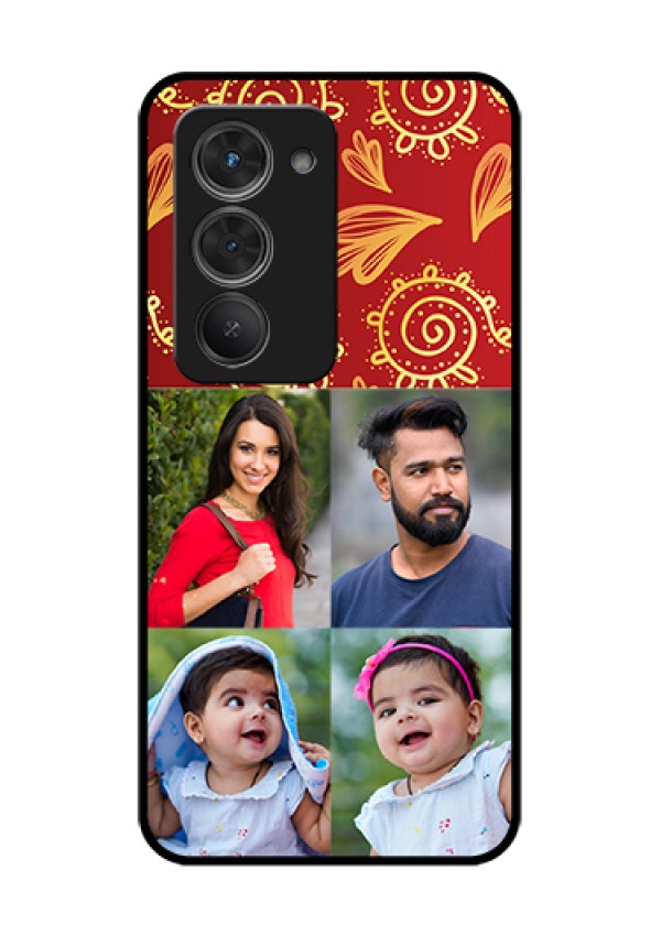 Redmi 15 5G Custom Glass Phone Case - 4 Image Traditional Design