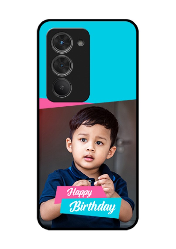 Redmi 15 5G Custom Glass Phone Case - Image Holder With 2 Color Design
