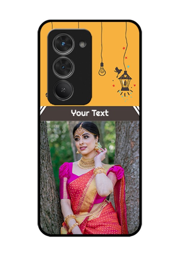 Redmi 15 5G Custom Glass Phone Case - With Family Picture And Icons
