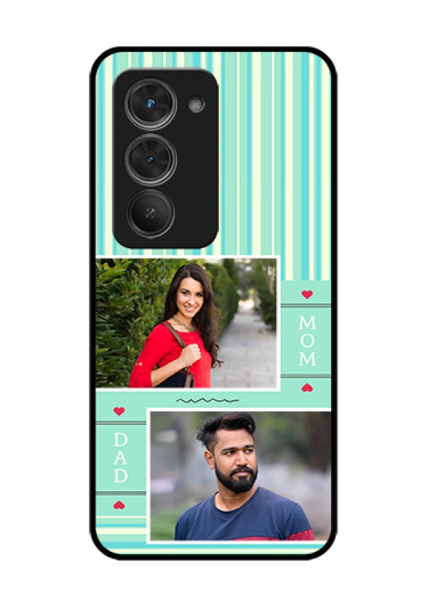 Redmi 15 5G Custom Glass Phone Case - Mom & Dad Pic Design