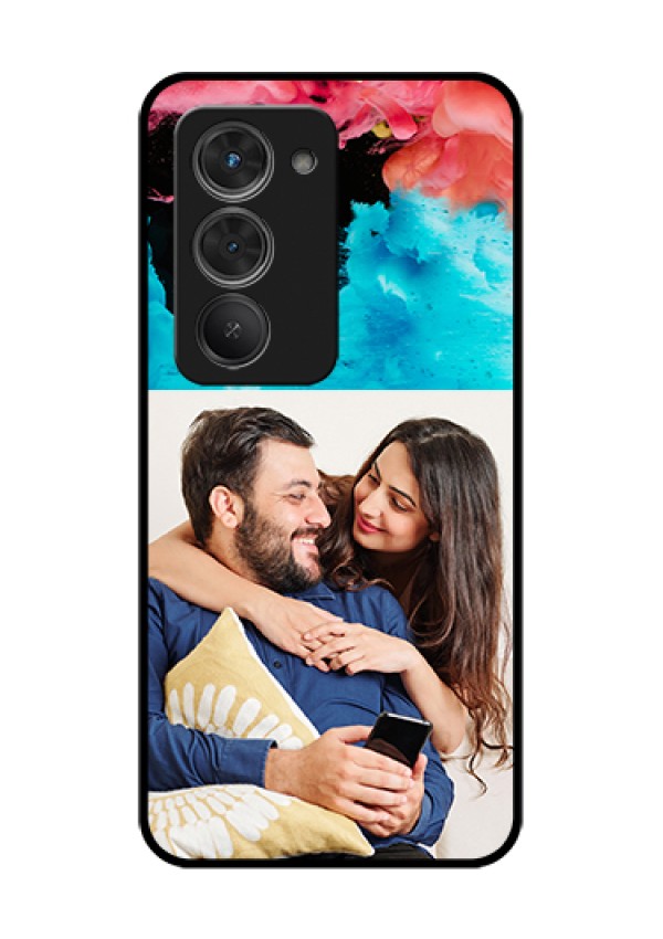 Redmi 15 5G Custom Glass Phone Case - Quote With Acrylic Painting Design