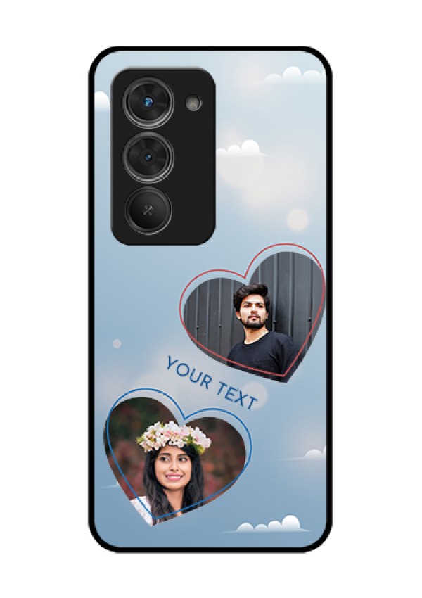 Redmi 15 5G Custom Glass Phone Case - Blue Color Couple Design