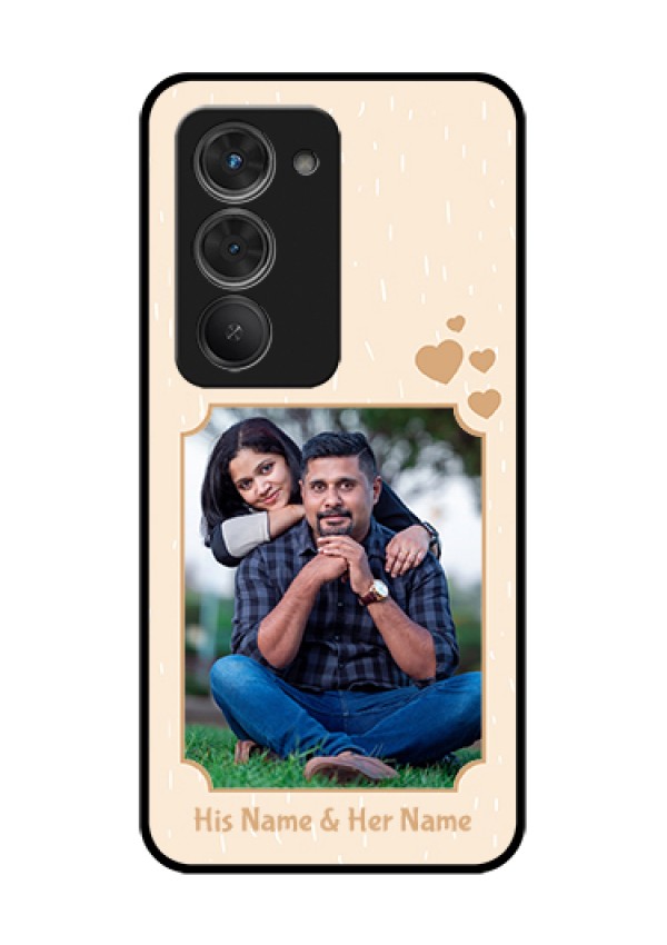 Redmi 15 5G Custom Glass Phone Case - With Confetti Love Design