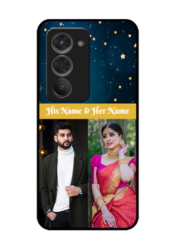 Redmi 15 5G Custom Glass Phone Case - Galaxy Stars Backdrop Design
