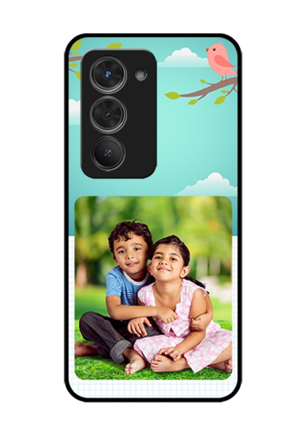 Redmi 15 5G Custom Glass Phone Case - Doodle Love Design