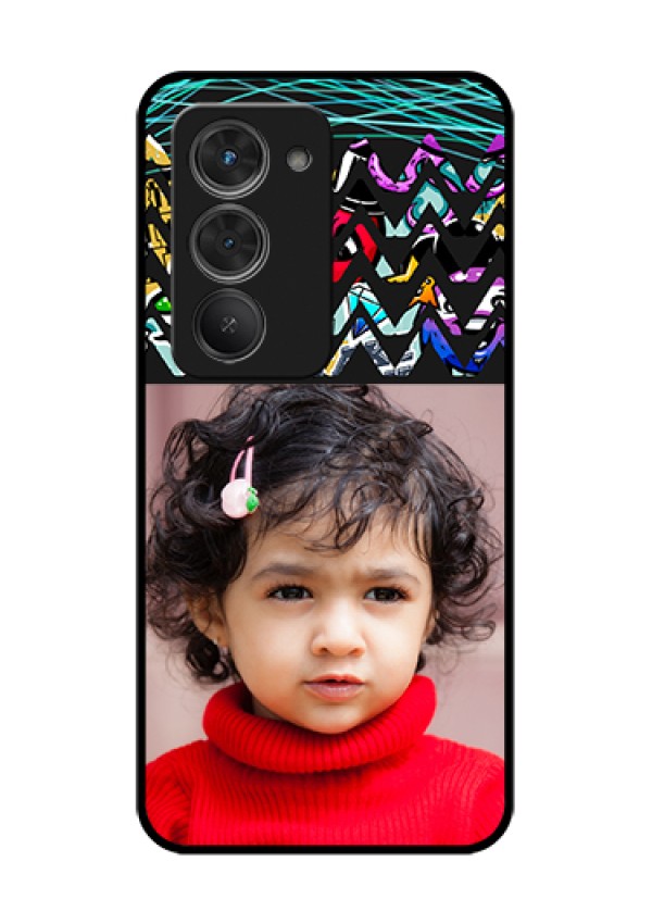 Redmi 15 5G Custom Glass Phone Case - Neon Abstract Design