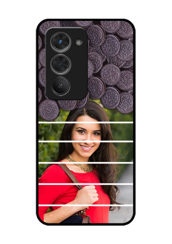 Redmi 15 5G Custom Glass Phone Case - With Oreo Biscuit Design