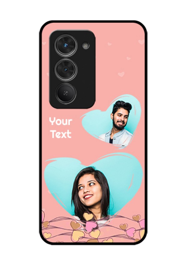 Redmi 15 5G Custom Glass Phone Case - Love Doodle Design