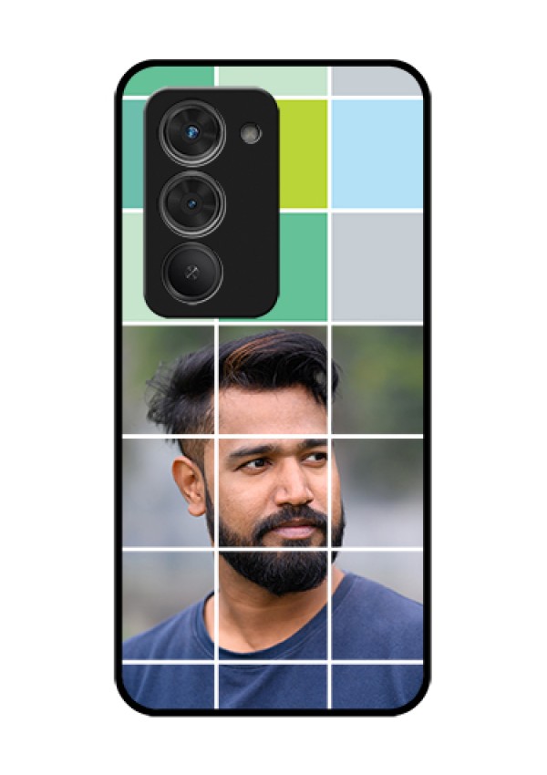 Redmi 15 5G Custom Glass Phone Case - With White Box Pattern