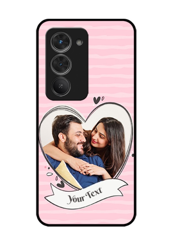 Redmi 15 5G Custom Glass Phone Case - Vintage Heart Design