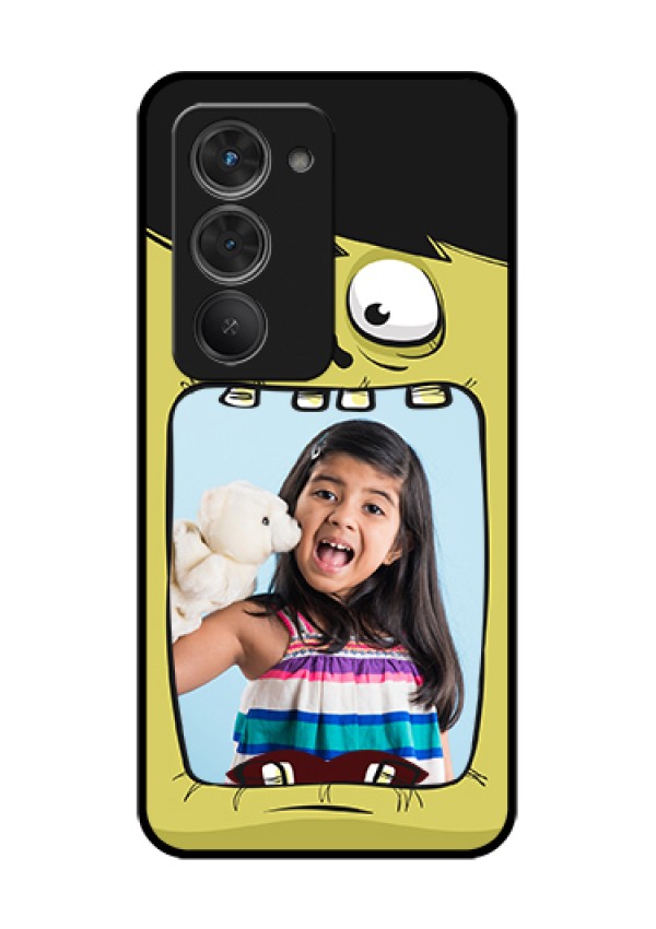 Redmi 15 5G Custom Glass Phone Case - Cartoon Monster Back Case Design