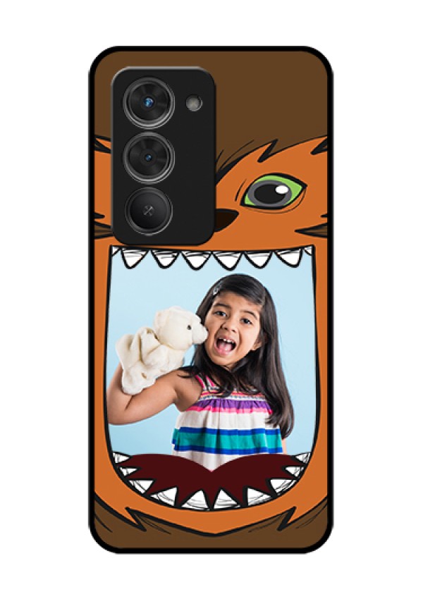 Redmi 15 5G Custom Glass Phone Case - Owl Monster Back Case Design
