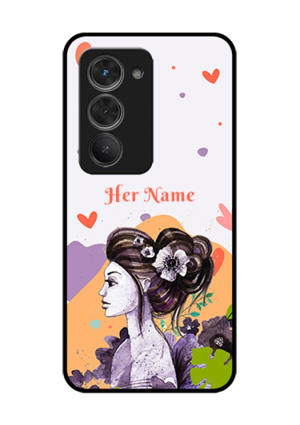 Redmi 15 5G Custom Glass Phone Case - Woman And Nature Design