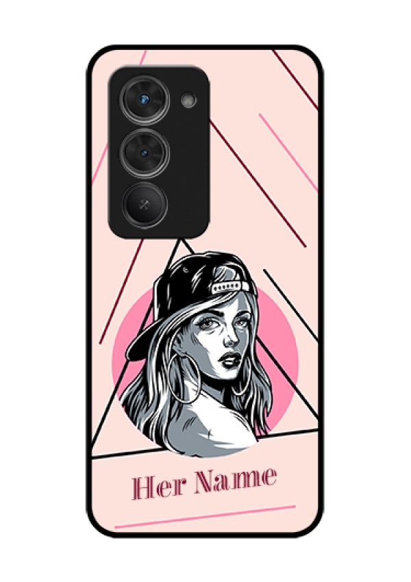 Redmi 15 5G Custom Glass Phone Case - Rockstar Girl Design