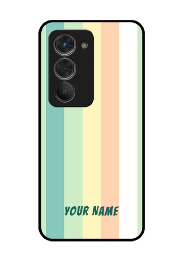Redmi 15 5G Custom Glass Phone Case - Multi - Colour Stripes Design