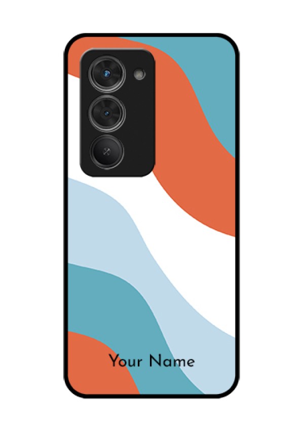 Redmi 15 5G Custom Glass Phone Case - Coloured Waves Design