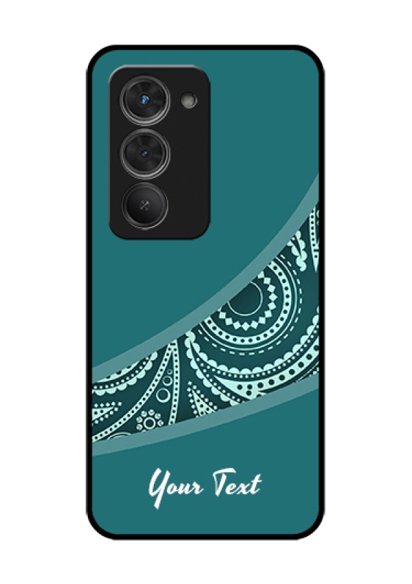 Redmi 15 5G Custom Glass Phone Case - Semi Visible Floral Design