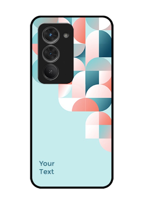 Redmi 15 5G Custom Glass Phone Case - Stylish Semi - Circle Pattern Design