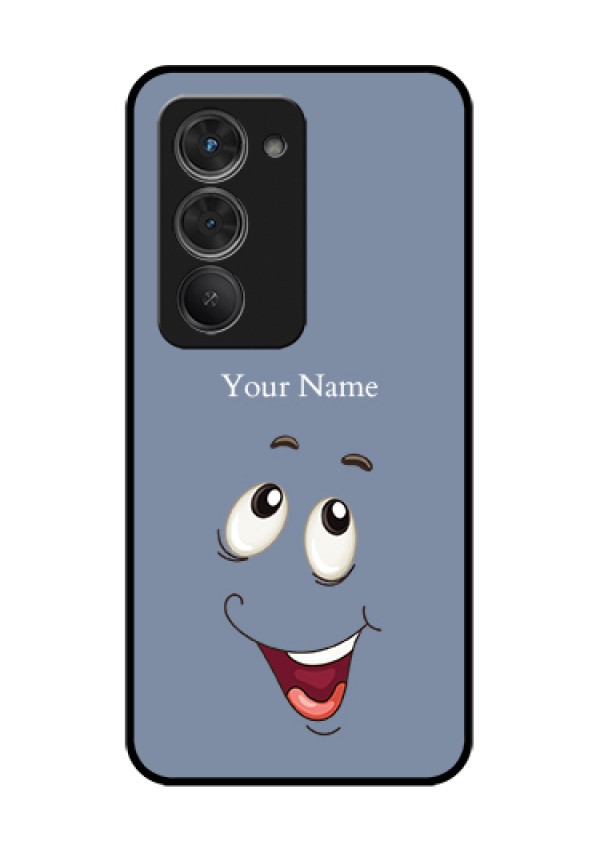 Redmi 15 5G Custom Glass Phone Case - Laughing Cartoon Face Design