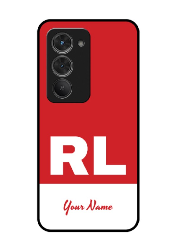 Redmi 15 5G Custom Glass Phone Case - Dual Tone Custom Text Design
