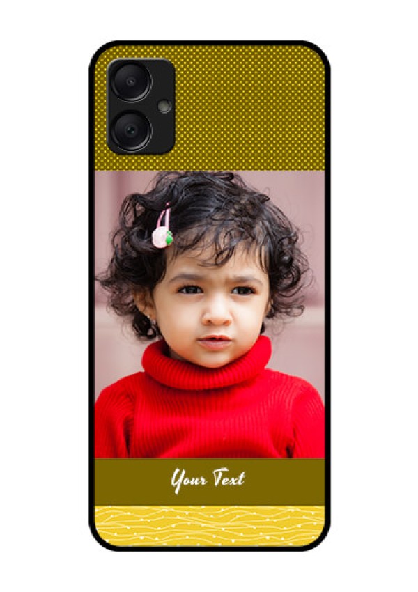 Galaxy A05 Custom Glass Phone Case - Simple Green Color Design