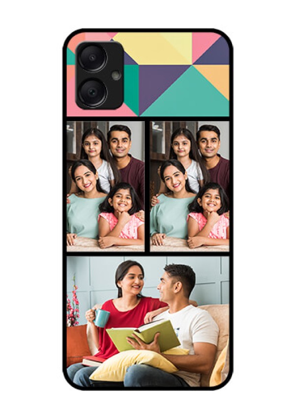 Galaxy A05 Custom Glass Phone Case - Bulk Pic Upload Design