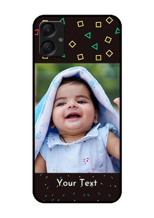 Galaxy A05 Custom Glass Phone Case - With Confetti Birthday Design