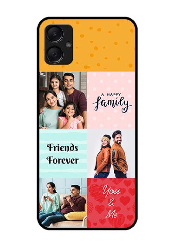 Galaxy A05 Custom Glass Phone Case - Images With Quotes Design