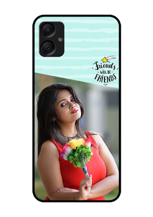Galaxy A05 Custom Glass Phone Case - Friends Picture Icon Design