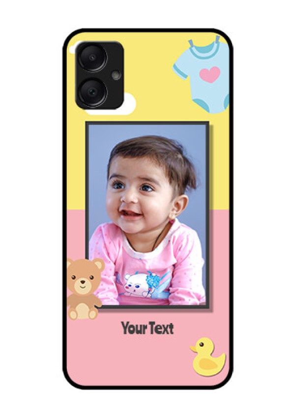 Galaxy A05 Custom Glass Phone Case - Kids 2 Color Design