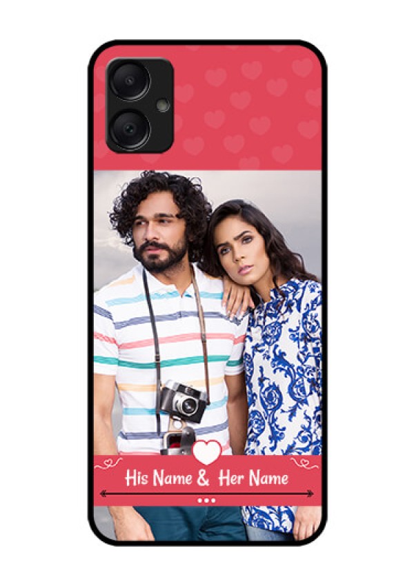 Galaxy A05 Custom Glass Phone Case - Simple Love Design