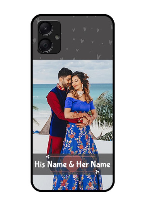 Galaxy A05 Custom Glass Phone Case - Buy Love Design With Photo Online