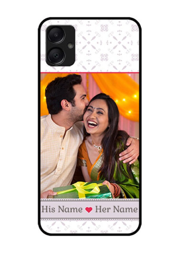 Galaxy A05 Custom Glass Phone Case - With Photo And Ethnic Design
