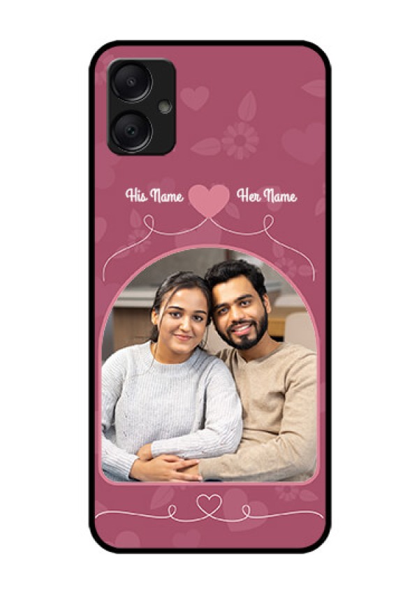 Galaxy A05 Custom Glass Phone Case - Love Floral Design