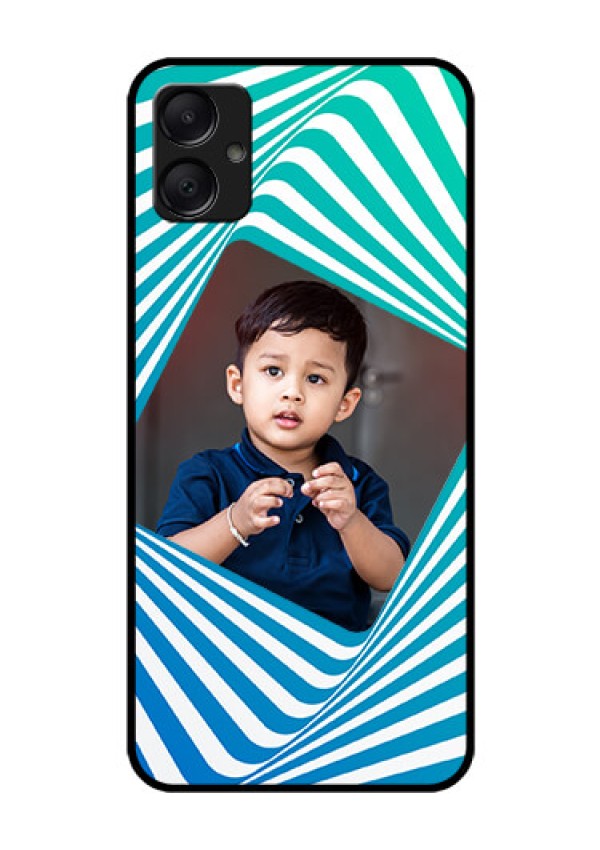 Galaxy A05 Custom Glass Phone Case - Abstract Spiral Design