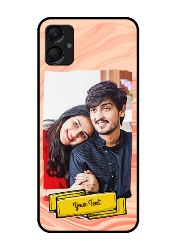 Galaxy A05 Custom Glass Phone Case - Marble Texture Design