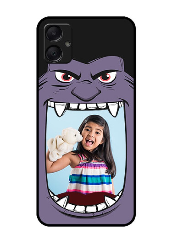 Galaxy A05 Custom Glass Phone Case - Angry Monster Design