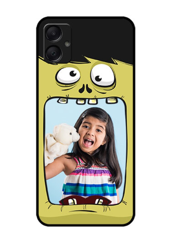 Galaxy A05 Custom Glass Phone Case - Cartoon Monster Back Case Design