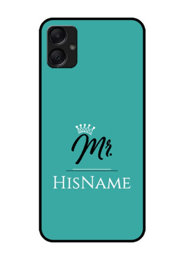 Galaxy A05 Custom Glass Phone Case - Mr With Name Design
