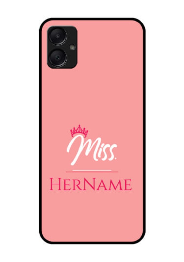Galaxy A05 Custom Glass Phone Case - Mrs With Name Design