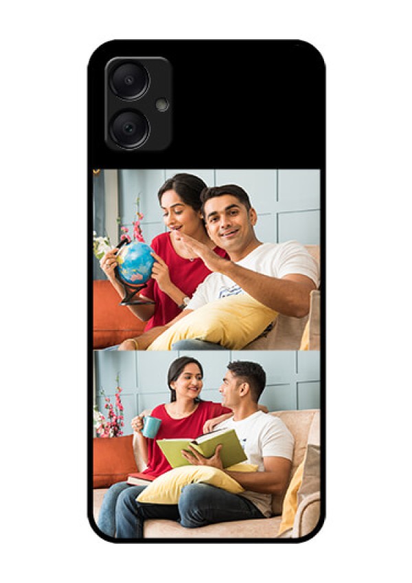 Galaxy A05 Custom Glass Phone Case - 2 Images Design