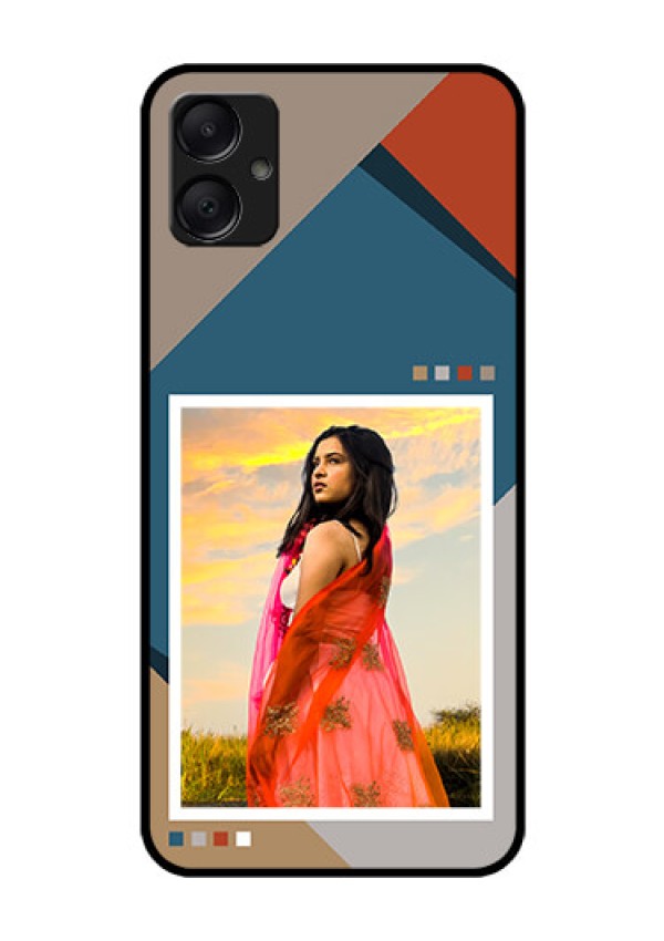 Galaxy A05 Custom Glass Phone Case - Retro Color Pallet Design
