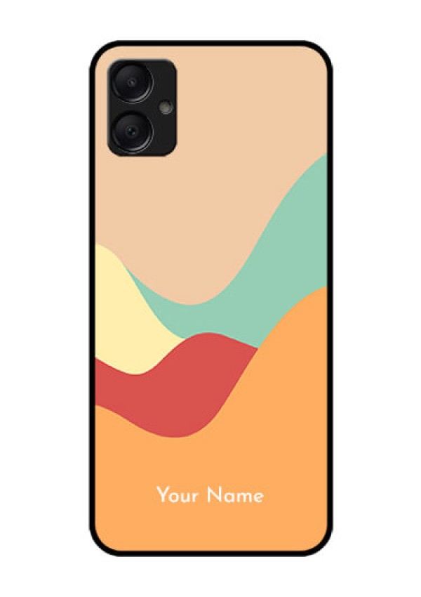 Galaxy A05 Custom Glass Phone Case - Ocean Waves Multi - Colour Design