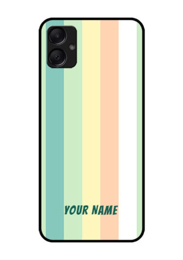 Galaxy A05 Custom Glass Phone Case - Multi - Colour Stripes Design