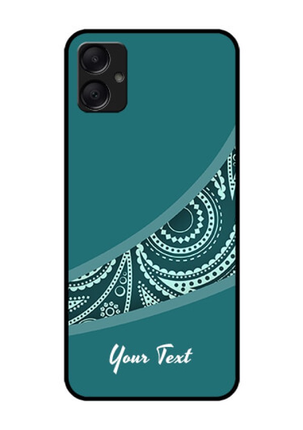 Galaxy A05 Custom Glass Phone Case - Semi Visible Floral Design