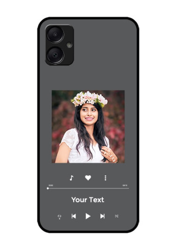 Galaxy A05 Custom Glass Phone Case - Play The Music Design